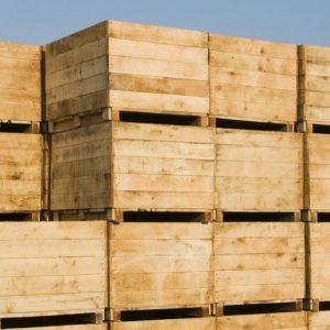 WOODEN SHIPPING BOXES AND CRATES